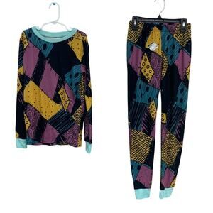 New Disney Girls Size 12 The Nightmare Before Christmas Pajama Top Pants Set